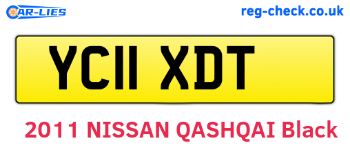 YC11XDT are the vehicle registration plates.