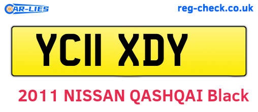 YC11XDY are the vehicle registration plates.