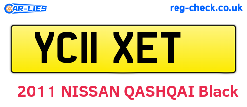 YC11XET are the vehicle registration plates.