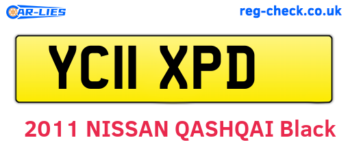 YC11XPD are the vehicle registration plates.
