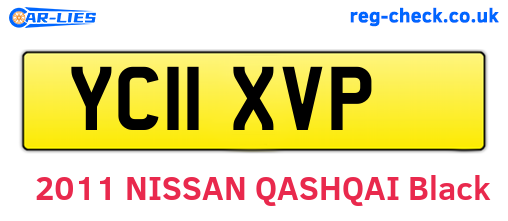 YC11XVP are the vehicle registration plates.