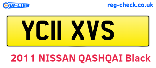 YC11XVS are the vehicle registration plates.