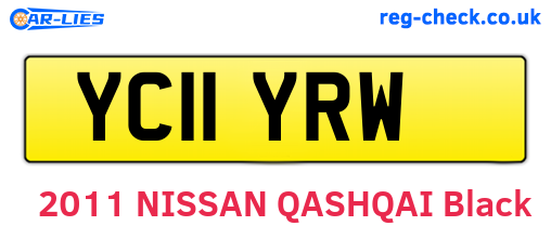 YC11YRW are the vehicle registration plates.