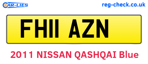 FH11AZN are the vehicle registration plates.