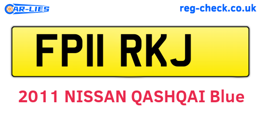 FP11RKJ are the vehicle registration plates.