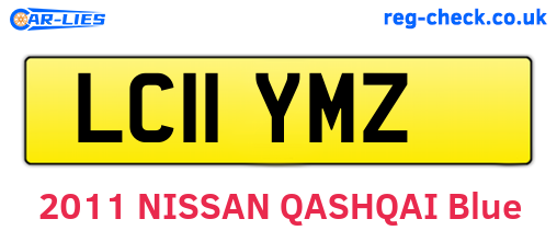 LC11YMZ are the vehicle registration plates.