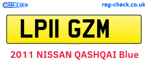 LP11GZM are the vehicle registration plates.