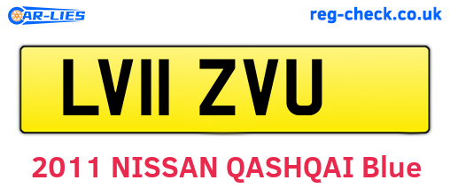 LV11ZVU are the vehicle registration plates.