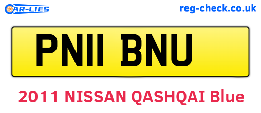 PN11BNU are the vehicle registration plates.