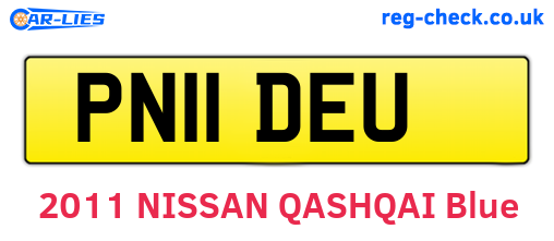 PN11DEU are the vehicle registration plates.