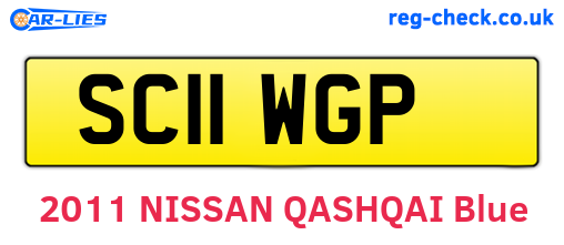 SC11WGP are the vehicle registration plates.