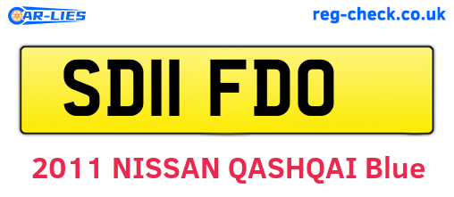 SD11FDO are the vehicle registration plates.