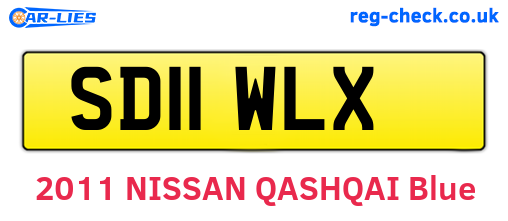SD11WLX are the vehicle registration plates.