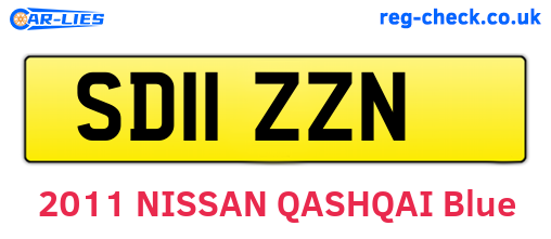 SD11ZZN are the vehicle registration plates.