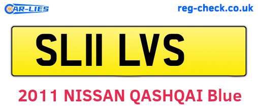 SL11LVS are the vehicle registration plates.