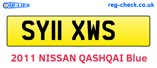 SY11XWS are the vehicle registration plates.