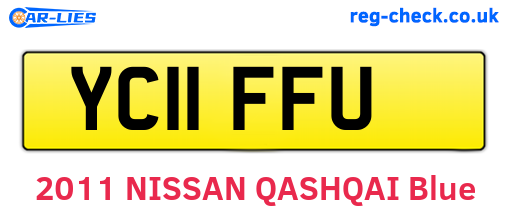 YC11FFU are the vehicle registration plates.