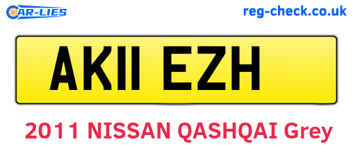 AK11EZH are the vehicle registration plates.