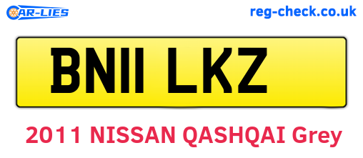 BN11LKZ are the vehicle registration plates.
