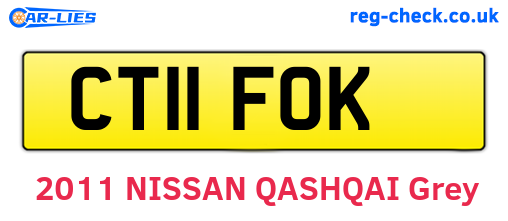 CT11FOK are the vehicle registration plates.