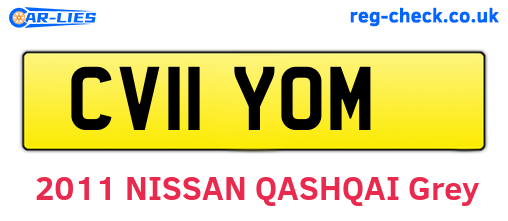 CV11YOM are the vehicle registration plates.