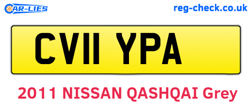 CV11YPA are the vehicle registration plates.