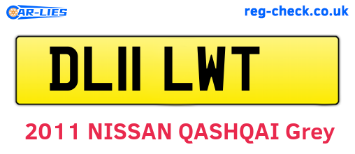 DL11LWT are the vehicle registration plates.