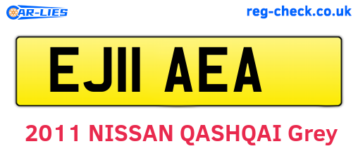 EJ11AEA are the vehicle registration plates.