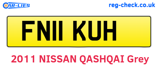 FN11KUH are the vehicle registration plates.