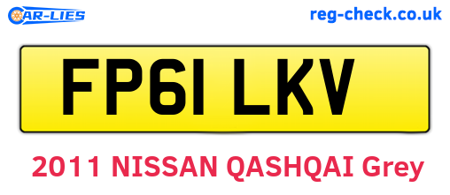 FP61LKV are the vehicle registration plates.