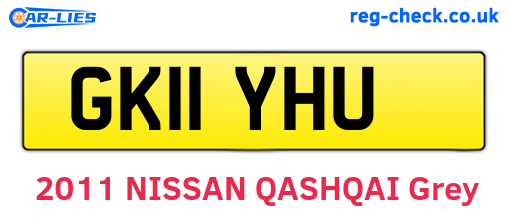 GK11YHU are the vehicle registration plates.