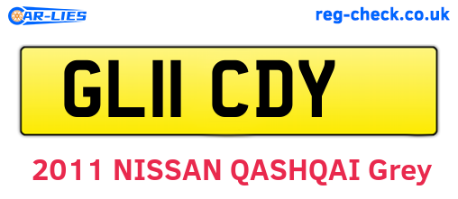 GL11CDY are the vehicle registration plates.