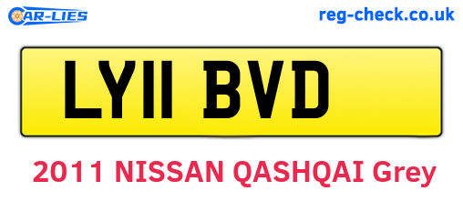 LY11BVD are the vehicle registration plates.