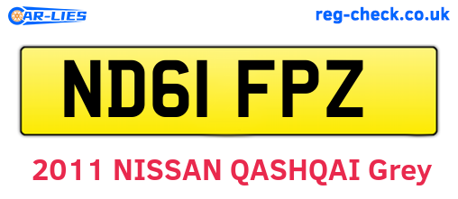 ND61FPZ are the vehicle registration plates.