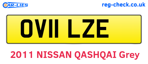 OV11LZE are the vehicle registration plates.
