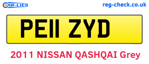 PE11ZYD are the vehicle registration plates.
