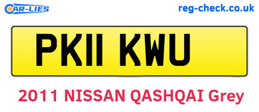PK11KWU are the vehicle registration plates.
