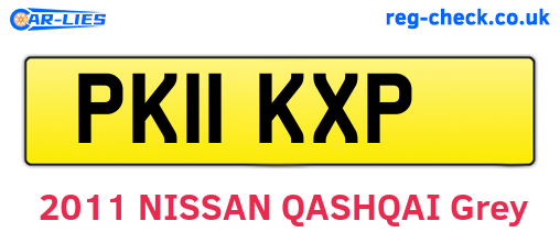 PK11KXP are the vehicle registration plates.