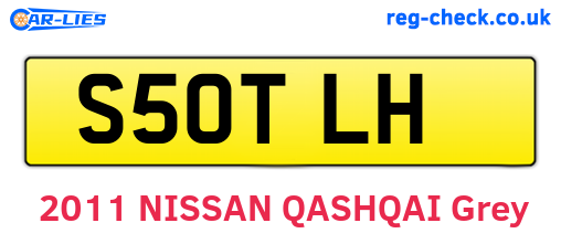 S50TLH are the vehicle registration plates.