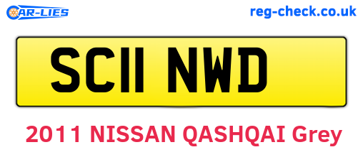 SC11NWD are the vehicle registration plates.