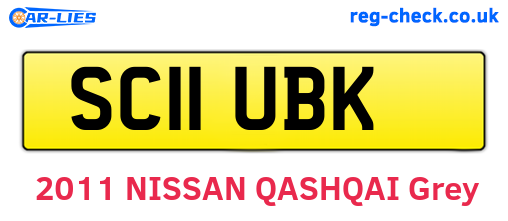 SC11UBK are the vehicle registration plates.