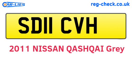 SD11CVH are the vehicle registration plates.