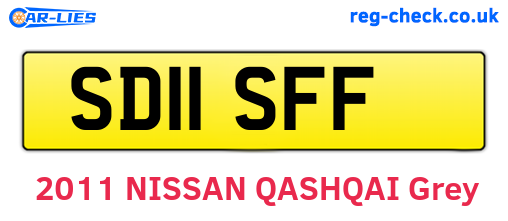 SD11SFF are the vehicle registration plates.