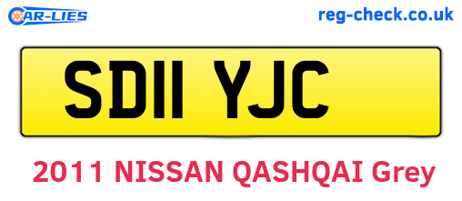 SD11YJC are the vehicle registration plates.