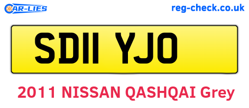 SD11YJO are the vehicle registration plates.