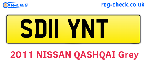 SD11YNT are the vehicle registration plates.