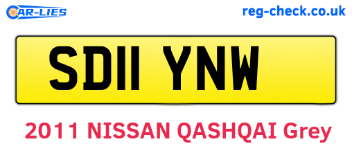 SD11YNW are the vehicle registration plates.