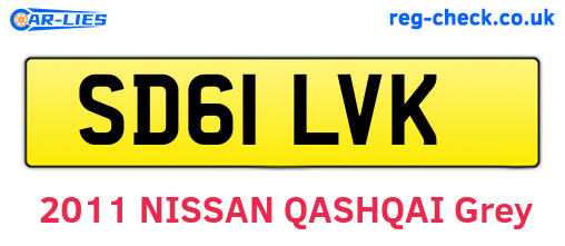 SD61LVK are the vehicle registration plates.