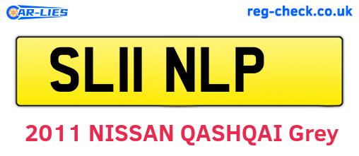 SL11NLP are the vehicle registration plates.