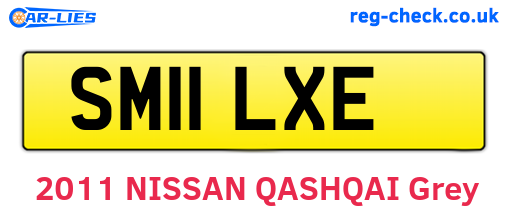 SM11LXE are the vehicle registration plates.